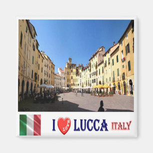 Aimant TSC111 LUCCA I Love, Toscane, Italie, Frigo