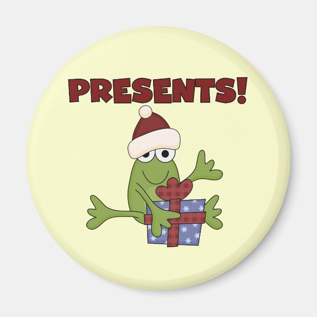 Aimant Tshirts et cadeaux père Noël Frog (Devant)
