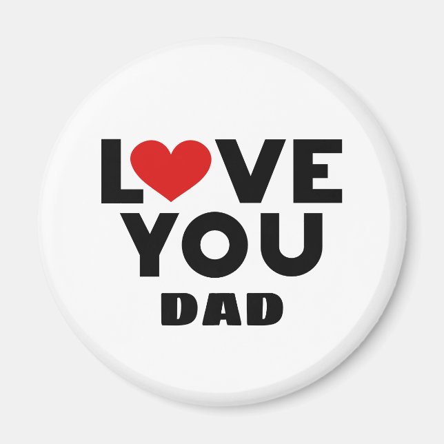 Aimant Tu aimes papa (Devant)