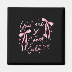 Aimant Tu es aimé Boho Saint Valentin Coquette Arc Jésus