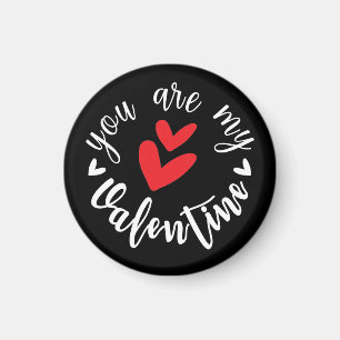 Aimant Tu es ma Saint Valentin, deux petits coeurs