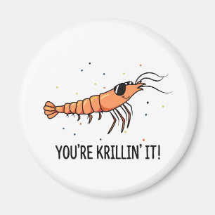Aimant Tu fais rire Krillin Pun de krill drôle