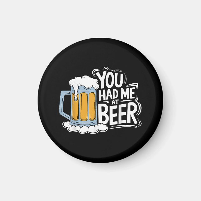 Aimant Tu m'as eu à la bière (Devant)