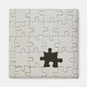 Aimant Tu Me Complètes Romantique Noir et Blanc Puzzle