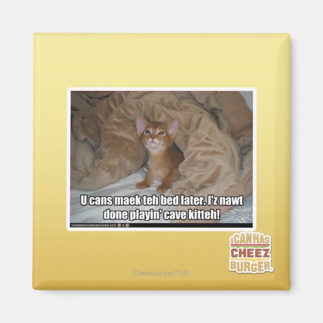 Aimant Tu peux faire le lit plus tard. (Devant)