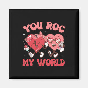 Aimant Tu Roc Mon Monde Infirmière Saint-Valentin Er Icu 