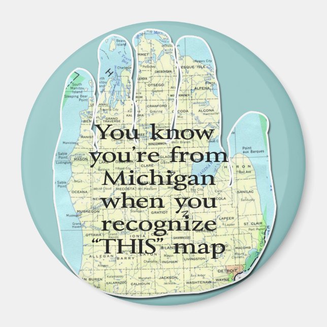 Aimant Tu sais que tu viens du Michigan quand (Devant)