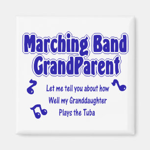 Aimant Tuba de grand-parent de fanfare