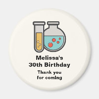 Tube d'essai de chimie et Merci d'anniversaire de 