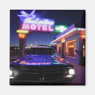 Aimant Tucumcari, Nouveau-Mexique, États-Unis. Route 66