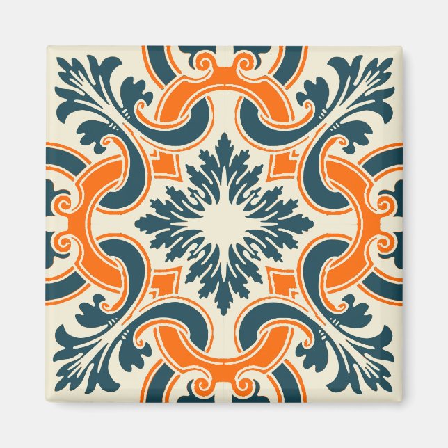 Aimant Tuile bleue portugaise (Devant)