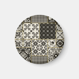 Aimant Tuiles de Majolica Motifs islamiques.