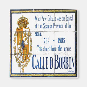 Aimant Tuiles de rue de Bourbon