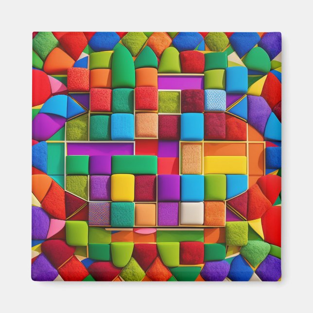 Aimant Tuiles Pixel (Devant)