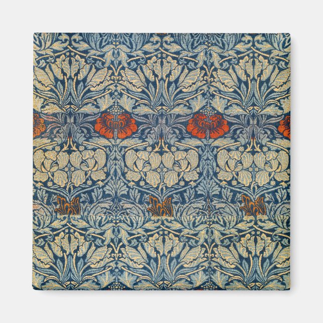 Aimant Tulip et Rose Date, Design 1876 William Morris (Devant)
