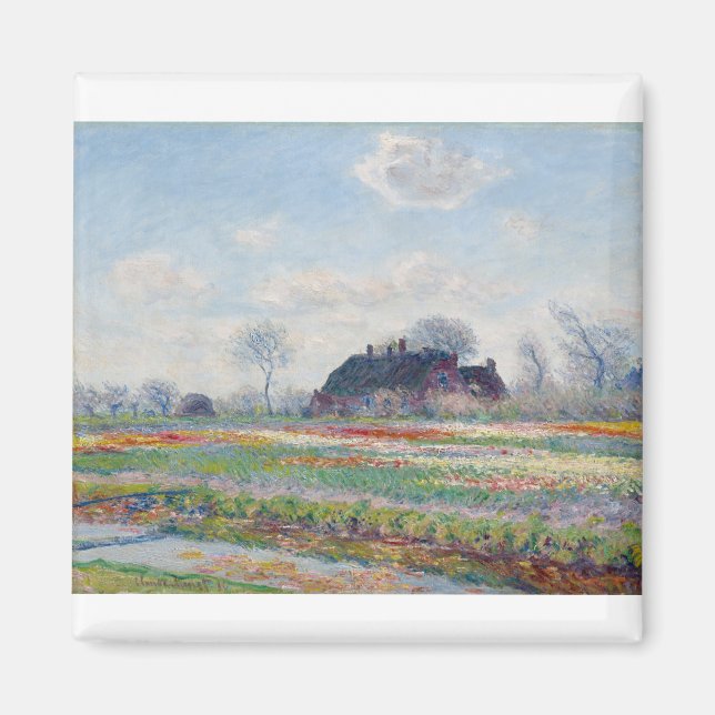 Aimant Tulip Fields at Sassenheim par Claude Monet (Devant)
