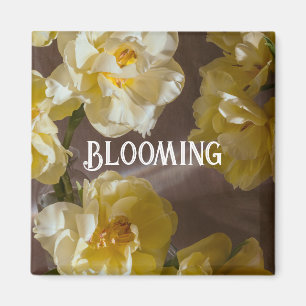 Aimant Tulipe jaune élégant Art floral