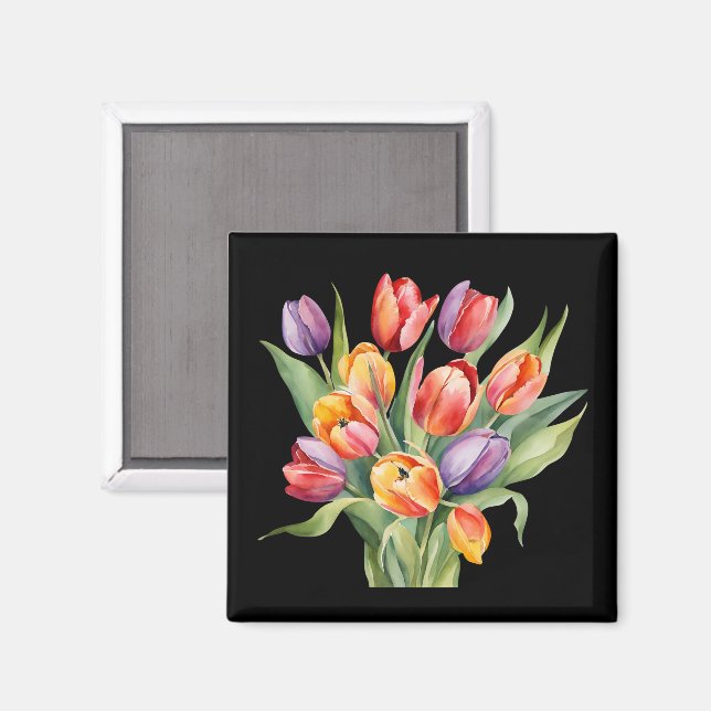 Aimant Tulipes (Recto/Verso)