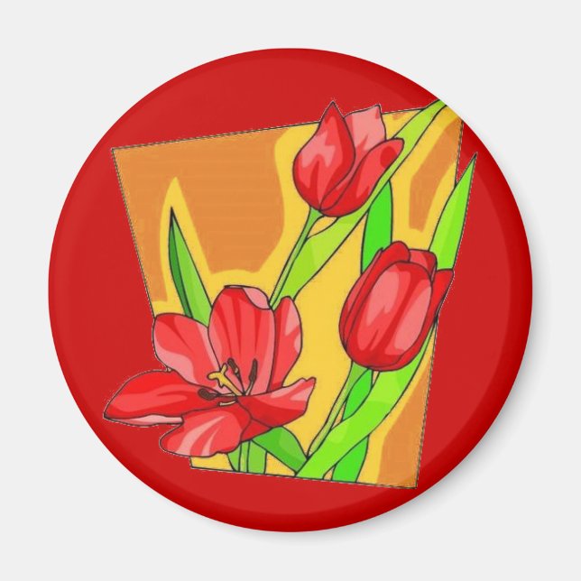 Aimant Tulipes (Devant)
