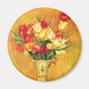 Aimant Tulipes par Pierre Renoir, Art Impressionniste Vin