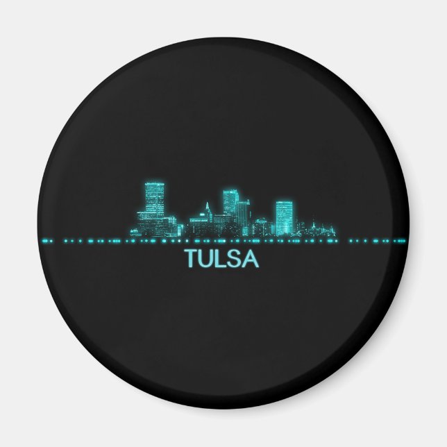 Aimant Tulsa Skyline (Devant)