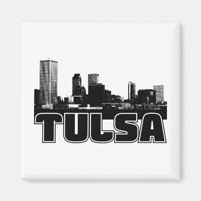 Aimant Tulsa Skyline (Devant)