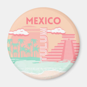 Aimant Tulum, Mexique, Art Voyage