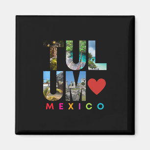 Aimant Tulum Mexique Vacances Plage Famille Groupe Corres