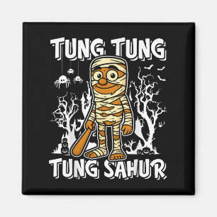 Aimant Tung Tung Tung Sahur Halloween Momie Cerveau Itali
