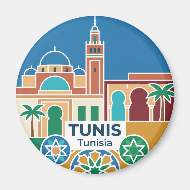 Aimant Tunis Tunisie (Devant)