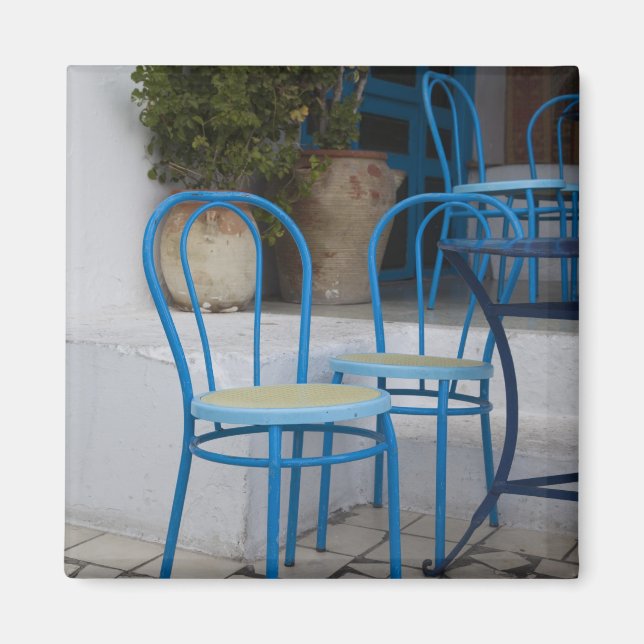 Aimant Tunisie, Sidi Bou Said, chaises de café (Devant)