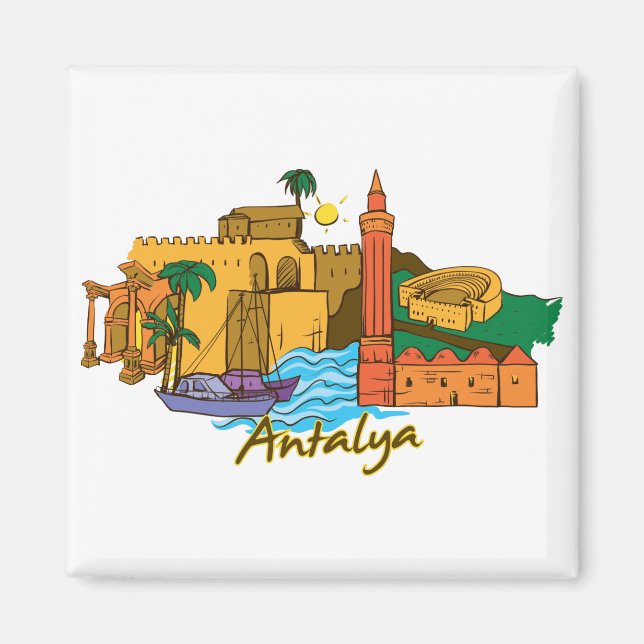 Aimant Turquie d'Antalya (Devant)