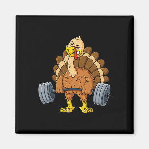 Aimant Turquie Deadlift Fun Thanksgiving Day Fitness Pese