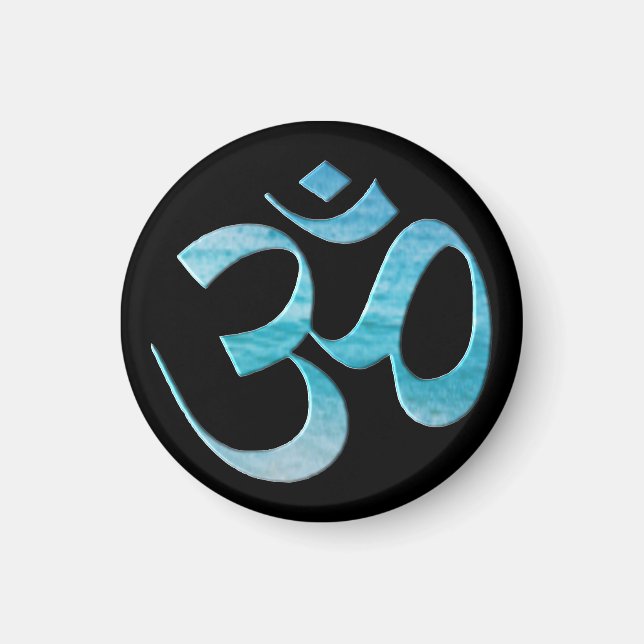 Aimant Turquoise Om  (Devant)