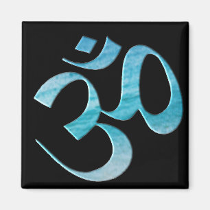 Aimant Turquoise Om