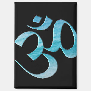 Aimant Turquoise Om