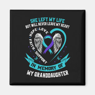 Aimant Turquoise Purple Suicide Sensibilisation Chemise P