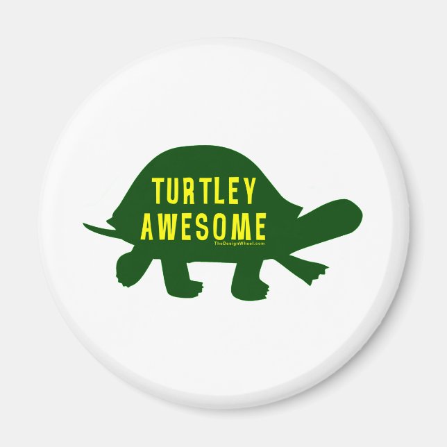 Aimant Turtley Totalement génial (Devant)