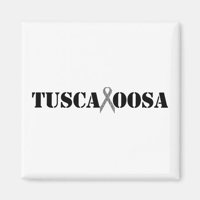 Aimant Tuscaloosa avec ruban de support Houndstooth (Devant)