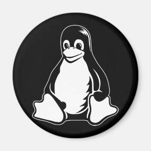 Aimant Tux Penguin - (Linux, Open Source, Copyleft, FSF)