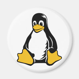 Aimant Tux Penguin - (Linux, Open Source, Copyleft, FSF)