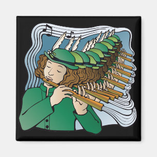 Aimant Tuyauterie d'onze joueurs de pipeau