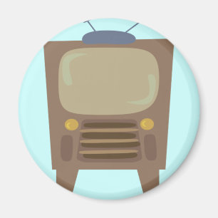Aimant TV Vintage style années 1950