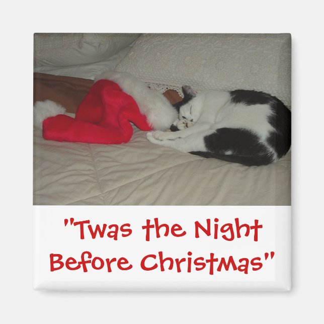 Aimant Twas the Night before Christmas Kitten (Devant)