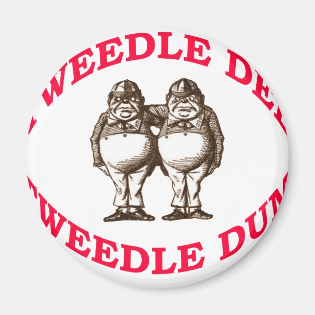 Aimant Tweedle Dee & Tweedle Dum (Devant)