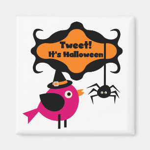 Aimant Tweet T-shirts et cadeaux Halloween