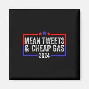Aimant Tweets et essence bon marché drôle 2024 Pro Trump 