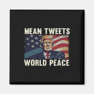 Aimant Tweets Paix Mondiale Donald Trump Patriotique