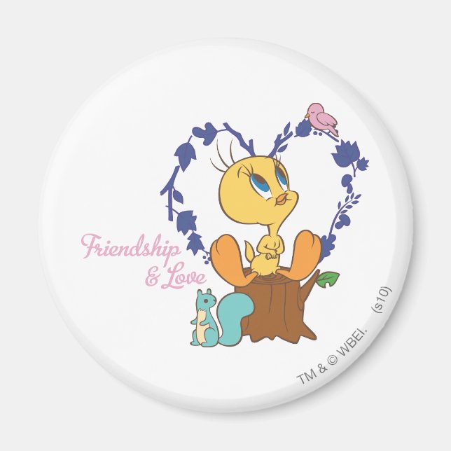 Aimant TWEETY™ "Amitié et Amour" (Devant)