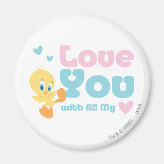 Aimant TWEETY™ "Je t'aime de tout mon cœur"